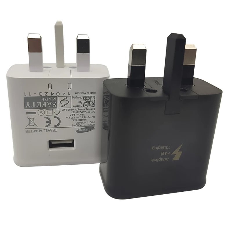 Быстрое зарядное устройство Samsung с вилкой Стандарта Великобритании и кабелем