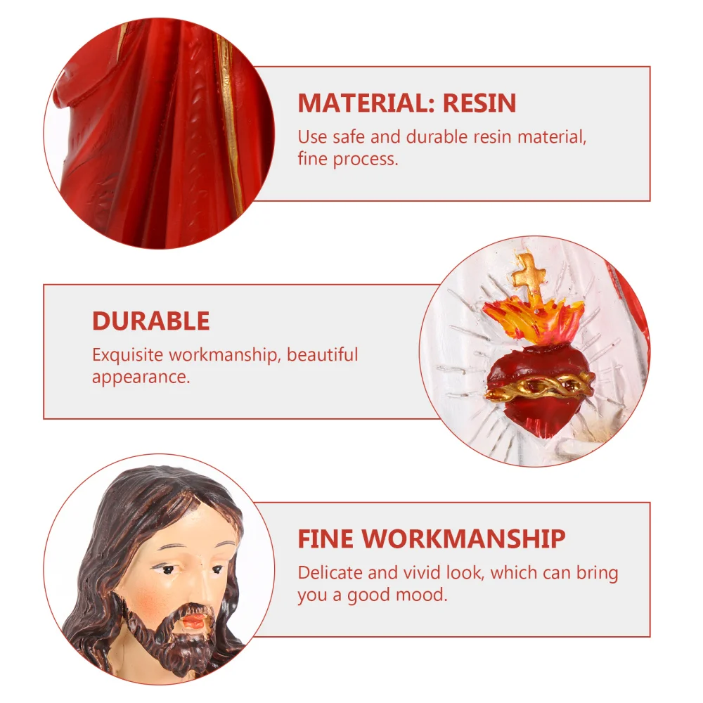 

Religious Adornment Jesus Statue Figurine Church Ornament Religious Gift