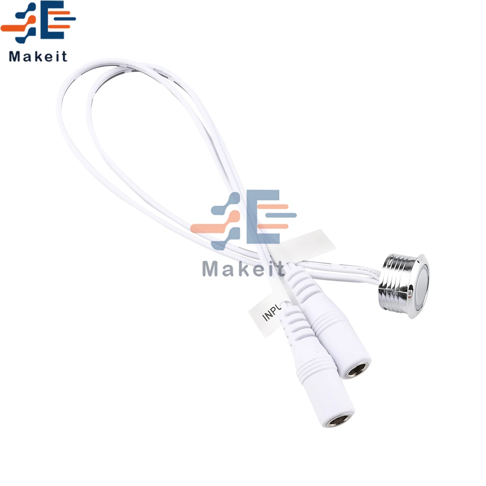 Светодиодный диммер переключатель DC12V светодиодный круглый металлический