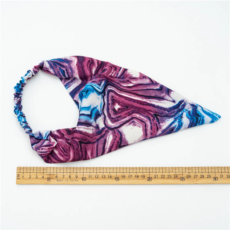 

Triangle Bandanas Hairbands Scarf Headband Fashion Elastic Hair Bands Tie-dyed Scrunchies DIY Fashion Hair Accessories