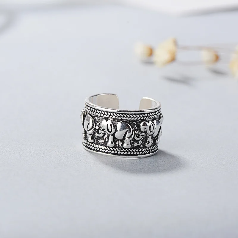 Женские винтажные кольца со слоном REETI Bijoux Свадебные ювелирные изделия из