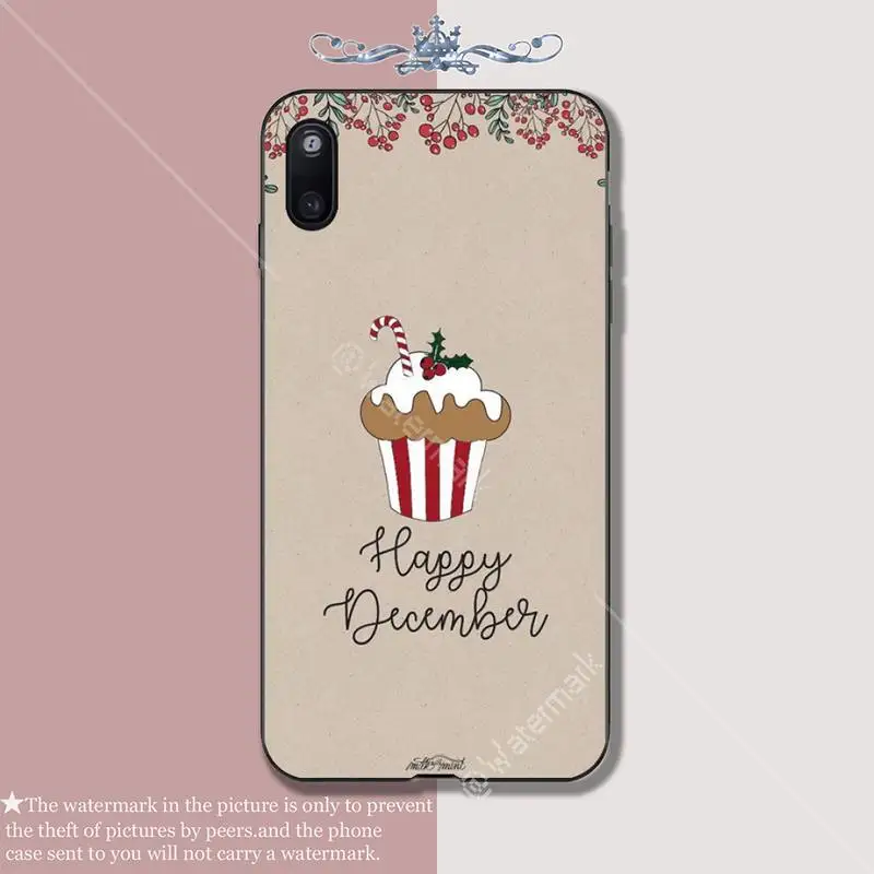 

YJYDNHBD Merry Christmas soft TPU black case cover for huawei nova 2i 3i 5 t 6 se 7 Y5 2018 2019 Y9 prime Y7 2019 Y9s coque