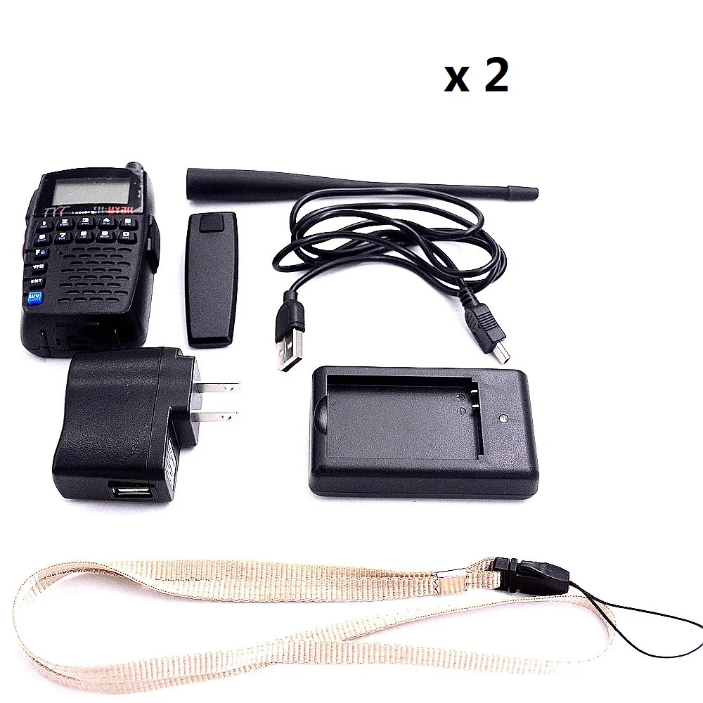 2QTY TYT UV 3R двухдиапазонный двухсторонний радиоприемник VOX VHF/UHF портативный