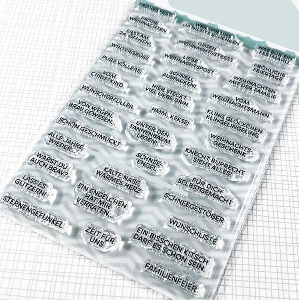 German Clear Silicone Stamp / Seal For DIY Scrapbooking Album Decorative Sheets A232 | Stamps