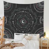 moon phase tapestry botanical celestial floral tarot card wall tapestry hippie flower wall carpets dorm starry skycarpet