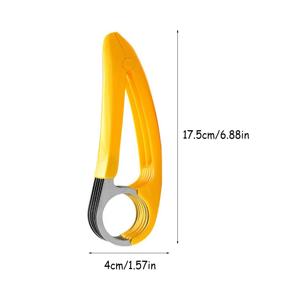 

Kitchen Tools Vegetable Fruit Sharp Slicer Cut Ham Sausage Salad Slice Multi-Purpose Kitchen Tool Stainless Steel Banana Cutter