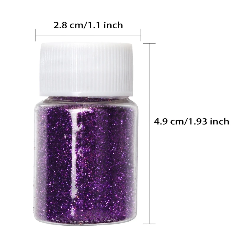 

12 Colors Flash Glitter Glow Bright Powder Crystal Epoxy Resin Mold Fillings Nail Art DIY Jewelry Crafts Decor