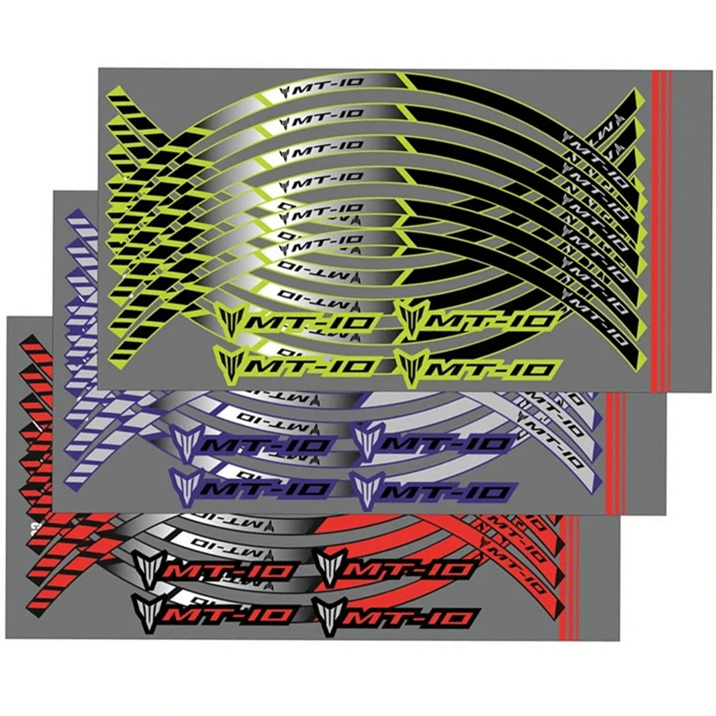 

Для YAMAHA MT10 MT-10 mt-10 колеса мотоцикла алюминиевой фольги внутренняя обод отражающие стикеры декоративная шина наклейка аксессуары