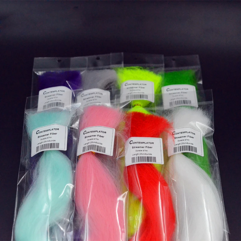 2 шт. в упаковке ленты из волокна материал для вязки мушек блесна приманка 9 8 дюйма