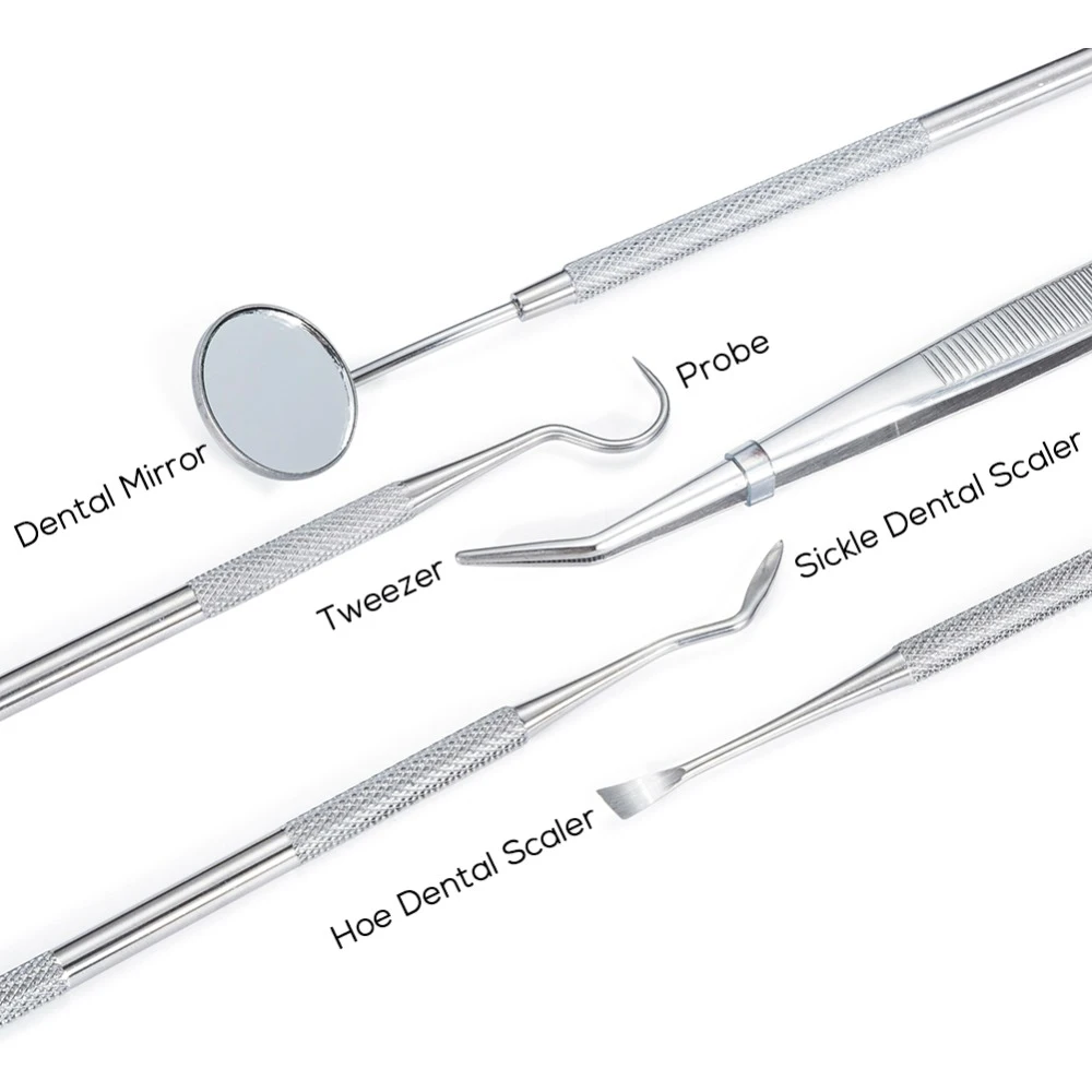 5 шт. зубной клетчатый скребок для зубов|Гигиена полости рта и носа| |