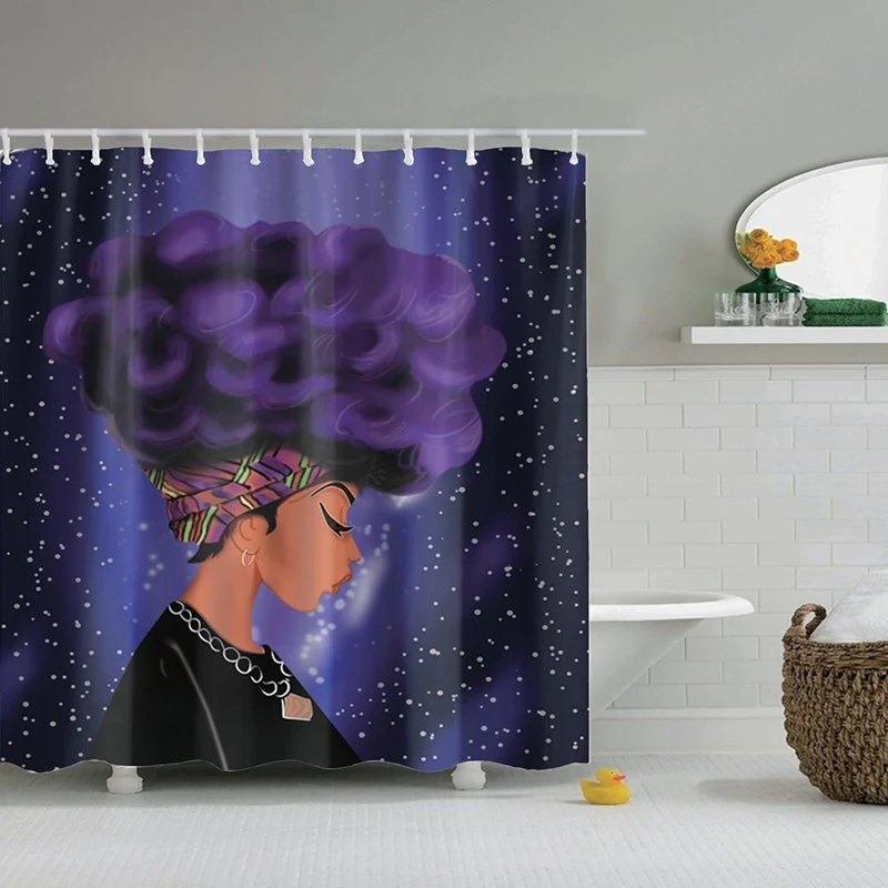 Dafield черная арт афроамериканская водоотталкивающая Полиэстеровая ткань