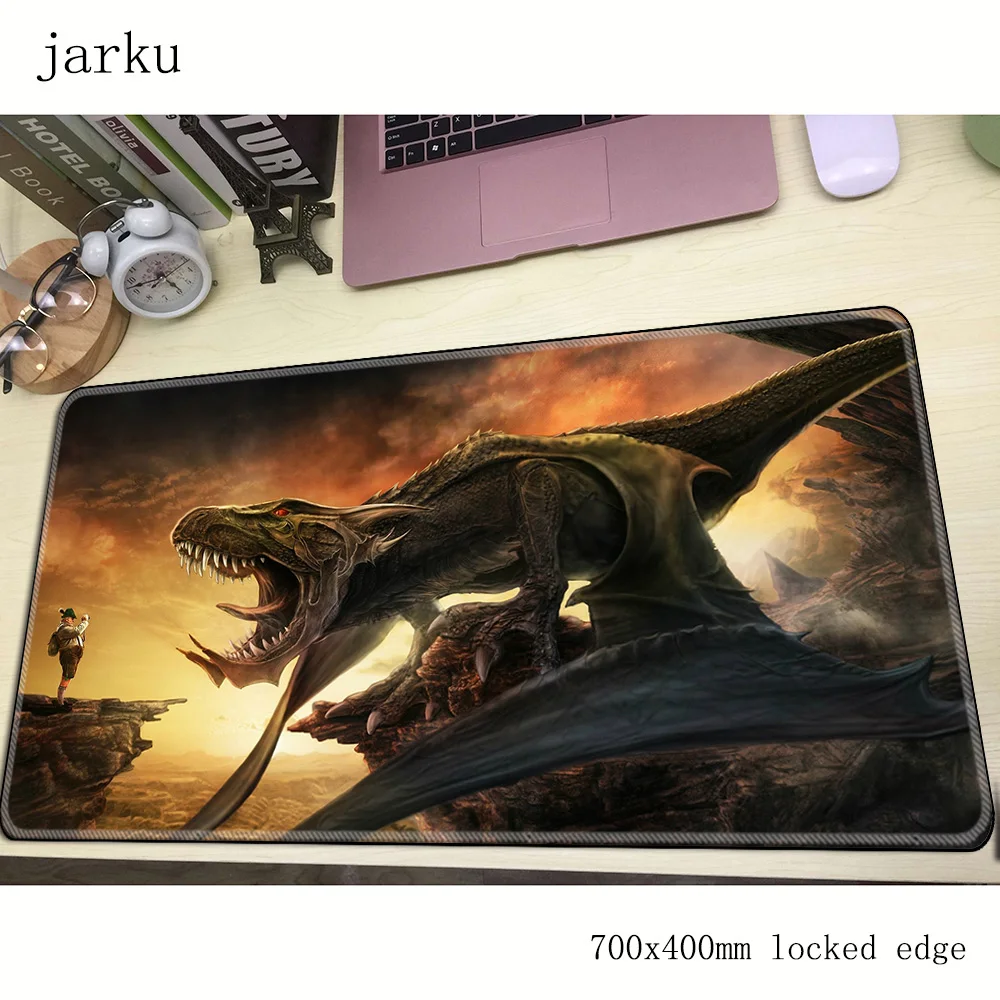 

Dinosaur mouse pad gamer locrkand 700x400mm notbook mouse mat Customized gaming mousepad esports pad mouse PC desk padmouse