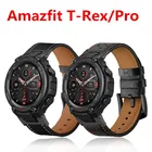 Ремешок из натуральной кожи для смарт-часов Amazfit TREX T Rex Pro, сменный Браслет Для Xiaomi Huami Amazfit T-Rex Correa