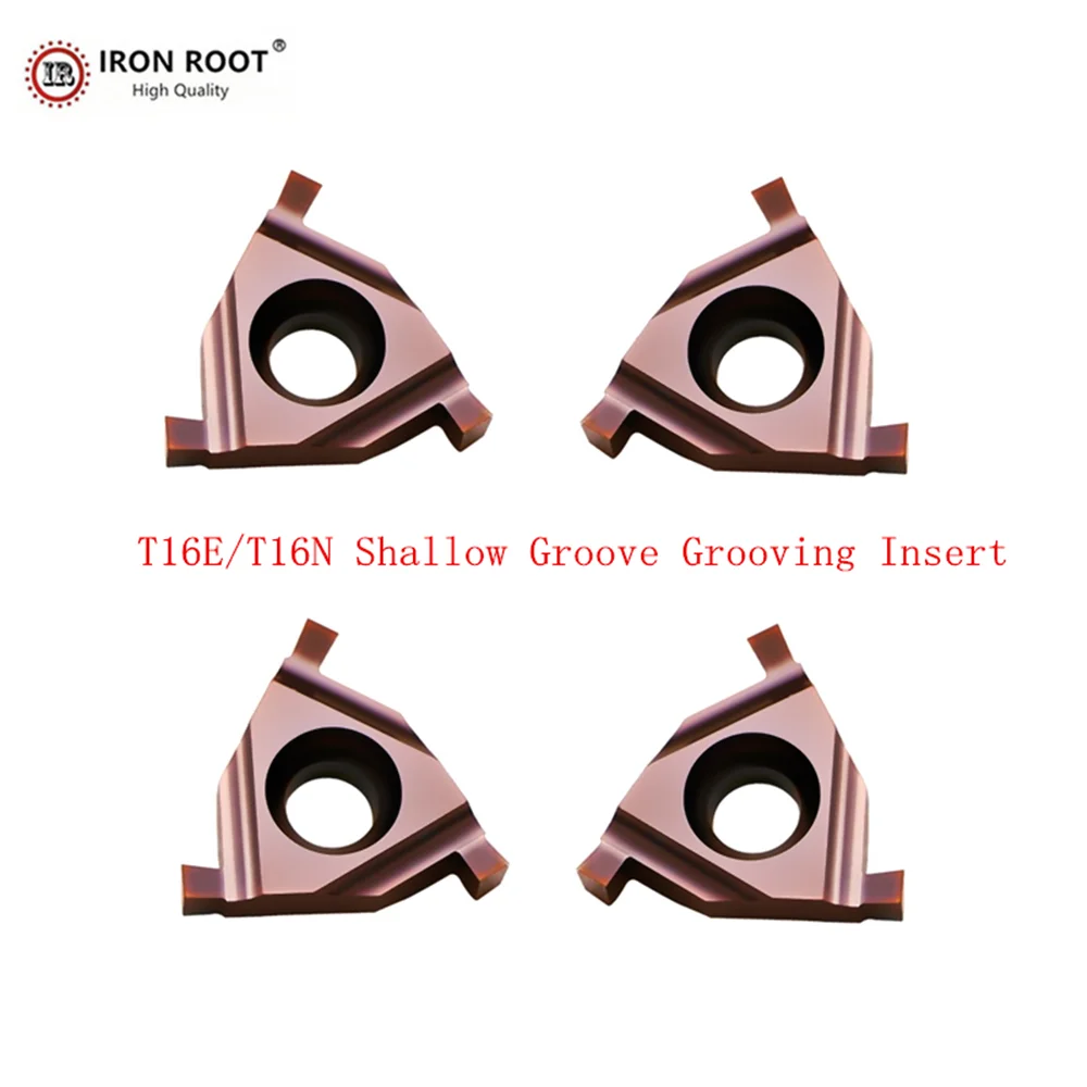 

Shallow Grooving Inserts T16E270 - T16E300 TG1115 CNC Lathe Turning Tools Grooving Carbide Inserts for SER/L Tool Hold IRON ROOT