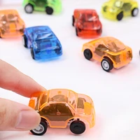 10pcs pull back car transparent candy color plastic cute toy cars for children mini car model kids toys for boys favor gifts