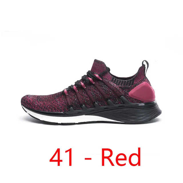 red 41 Xiaomi Mijia спортивная обувь 3 кроссовки 3 мужские уличные спортивные Uni-moulding 3D Fishbone замок система Вязание верх мужские кроссовки - Цвет: red 41
