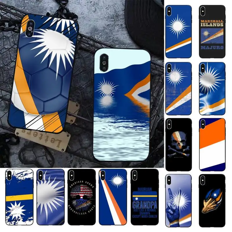 

Marshall Island National Flag Phone Case for iPhone 13 11 12 pro XS MAX 8 7 6 6S Plus X 5S SE 2020 XR cover