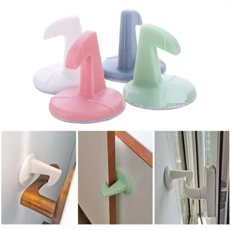 

1pc Thickened Door Stopper Rear Wall Anti-collision Pad Door Handle Mute Anti-collision Stick with Hook Anti Vibration Pad Door