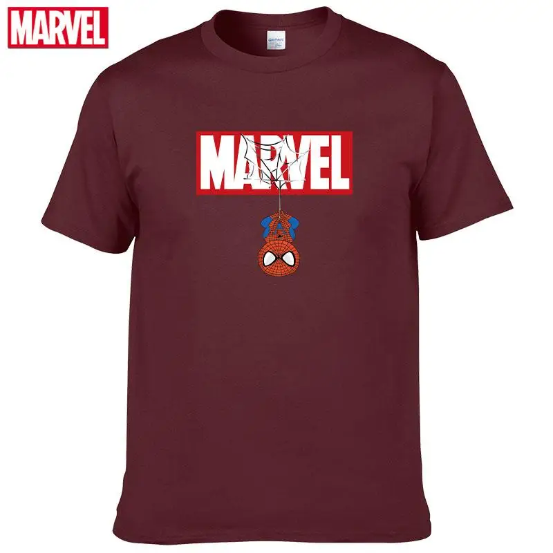 Футболка мужская из натурального хлопка с принтом Мстителей #124 - купить по