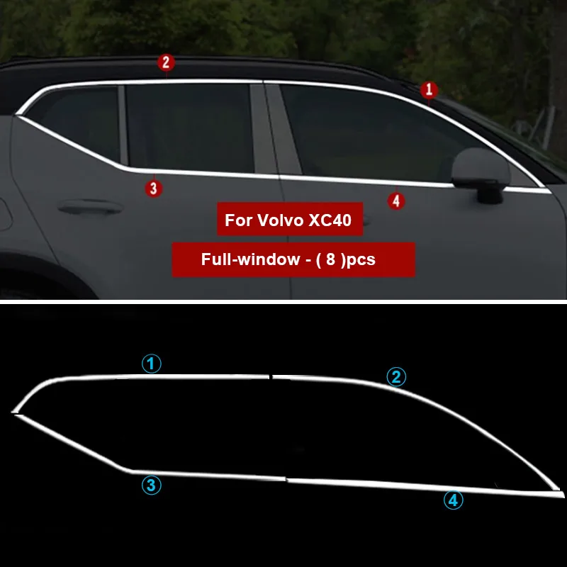 wykończenia okna samochodu Vtear pokrywa ze stali nierdzewnej okno środkowy słupek osłona ramy szczegóły zewnętrzne naklejki akcesoria do