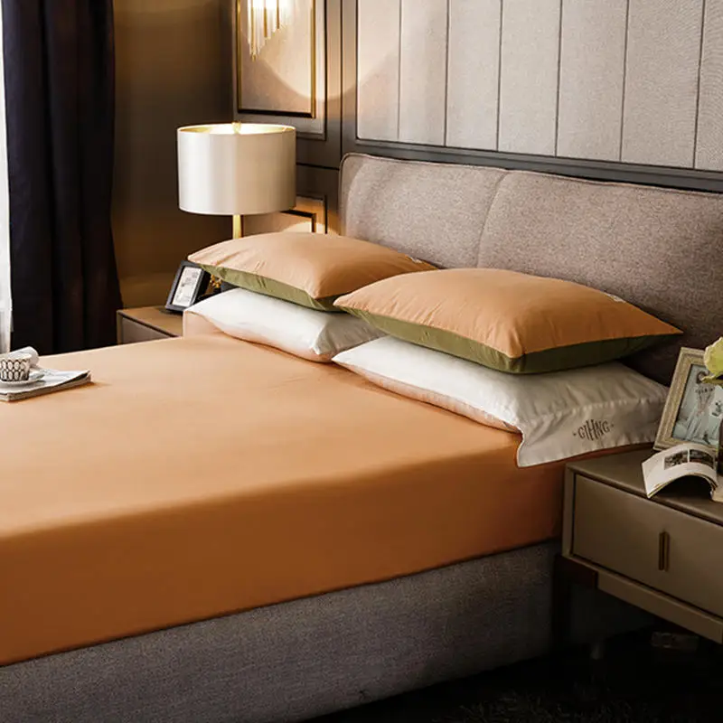 Постельное белье из чистого хлопка простыня с резинкой защита для матраса