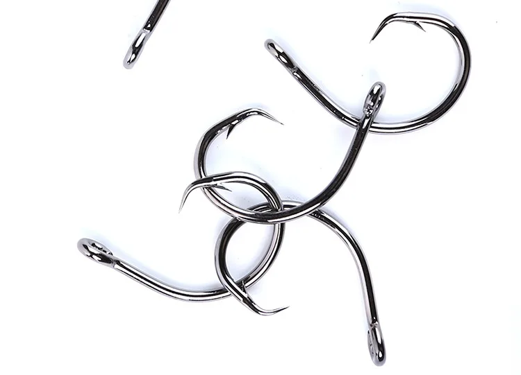 Mustad норвежского происхождения рыболовный крючок из высокоуглеродистой стали большого размера круглые рыбные крючки, 4/0, 6/0, 8/0/10/0,12/0, 39950NP-BN