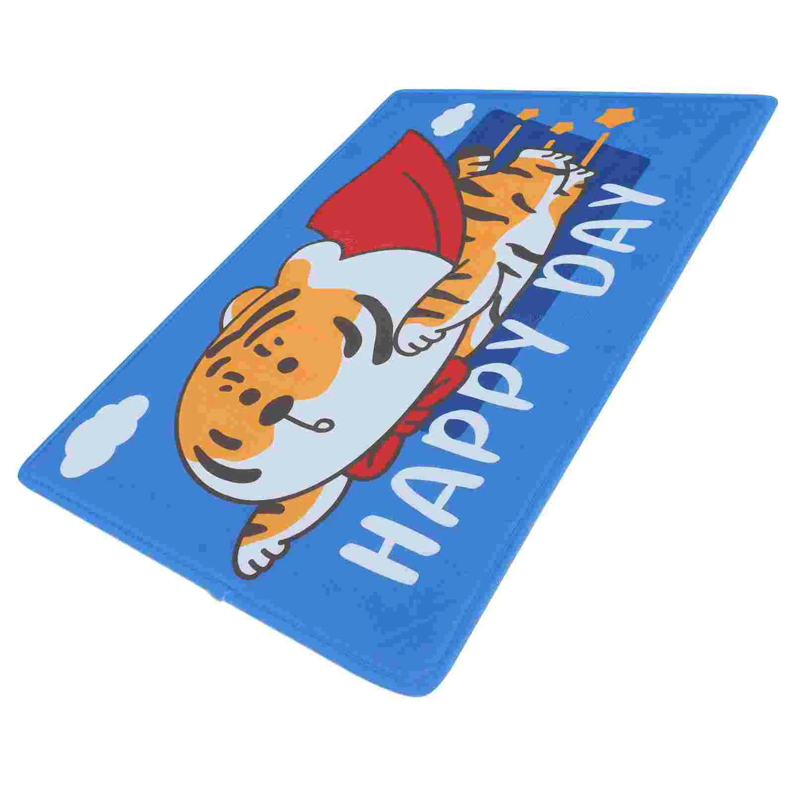 

Tiger Pattern Bedroom Carpet Cartoon Toilet Floor Mat Home Entrance Mat Decor