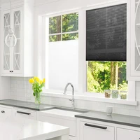 self adhesive pleated blinds half blackout windows curtains for kitchen bathroom balcony shades for coffeeoffice window