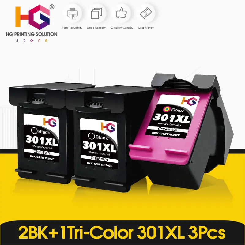 Восстановленный картридж для принтера HP 301 XL 301XL картриджи Envy 5530 Deskjet 2050 2540 2510 3050 1000