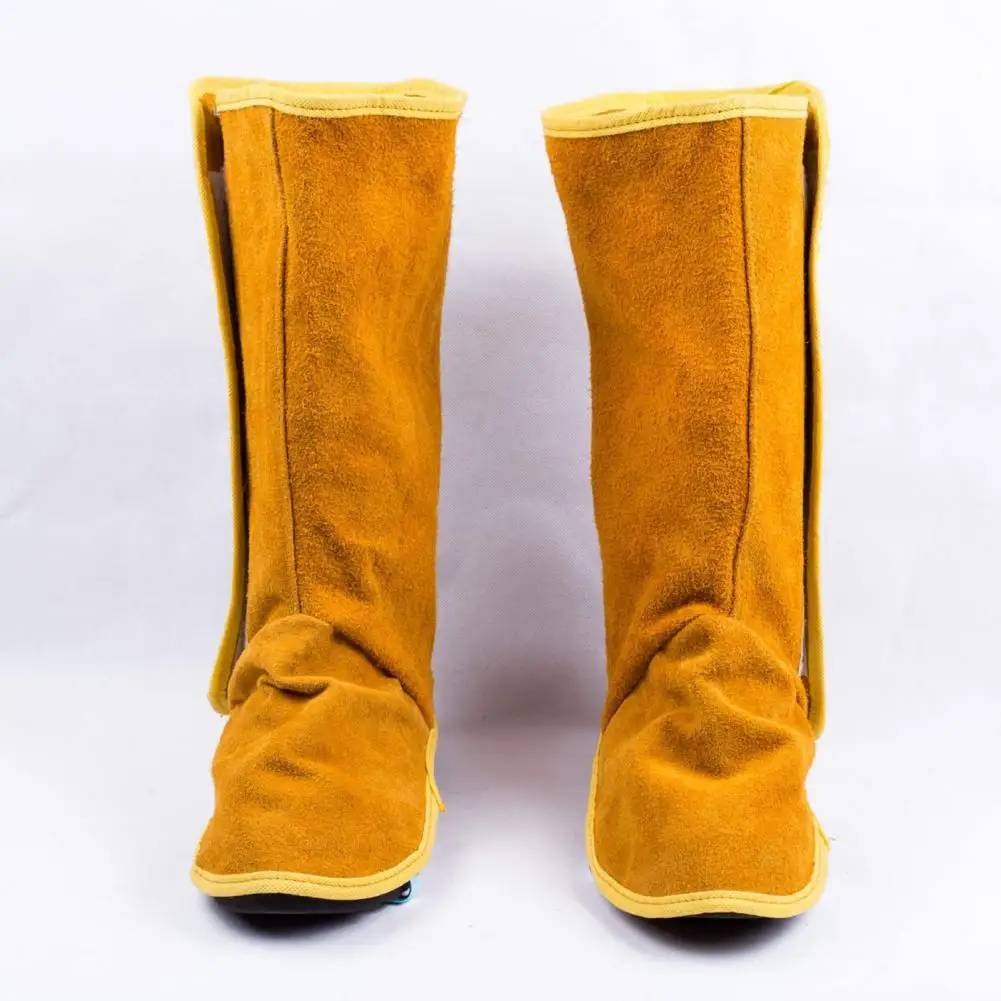 

HOT SALES！！！40cm Wear-resistant Cowhide Welding Spats Protective Shoes Welders Feet Cover