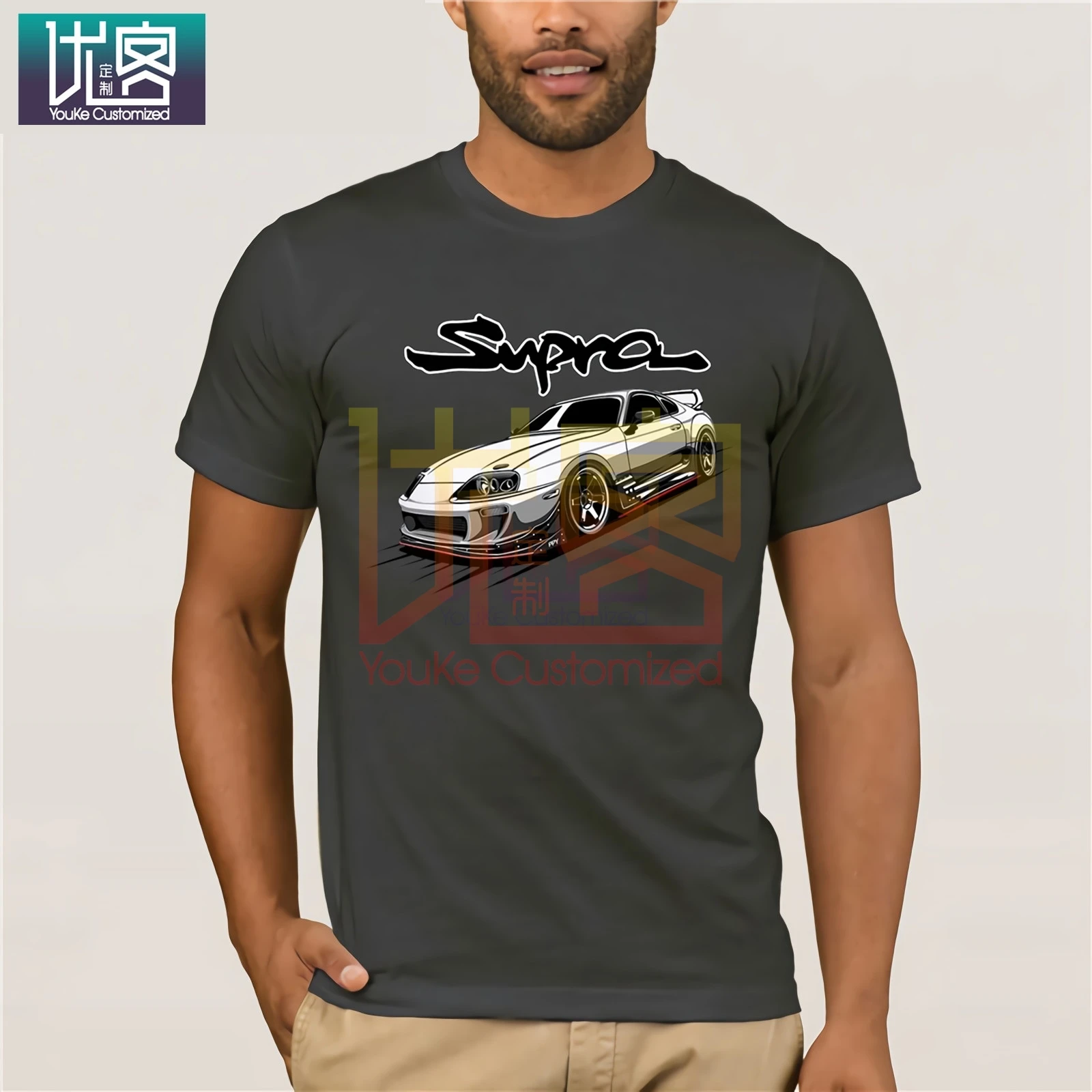Футболка с автомобилем 2020 модная летняя футболка японскими автомобилями MK4 2JZ GTE