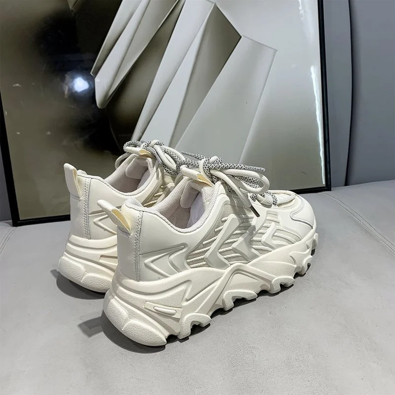 

Women's Sports Shoes Fashion Women's Sneakers 2021 Women Platform Shoes Comfortable Breathable Summer Ladies Casual Shoes Solid