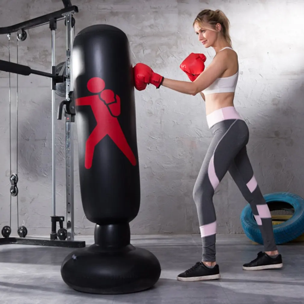 Вертикальный надувной боксерский мешок из пвх утолщенный столб инструмент для