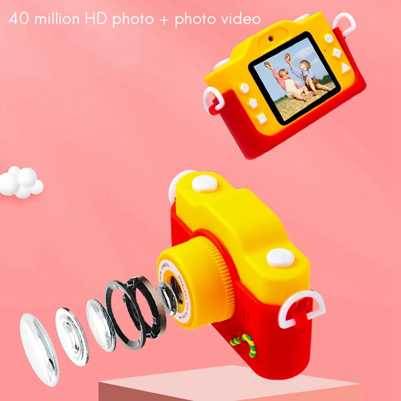 

Cartoon Santa Claus MP3 Music Digital Child Camera HD Dual Camera Gift Toys for Boys and Girls