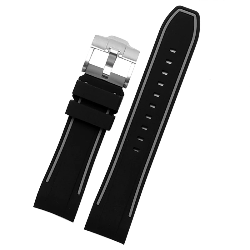 Ремешок резиновый силиконовый для часов Tissot T035 T035617 CITIZEN мягкий браслет с