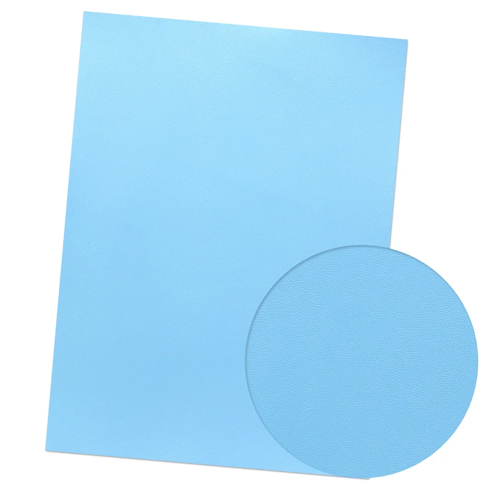 blue 1mm 22*30 см сплошной цвет из искусственной кожи Ткань DIY сумки материалы для изготовления кукол Свадебная вечеринка Декоративная Одежда Швейные аксессуары - Цвет: blue 1mm