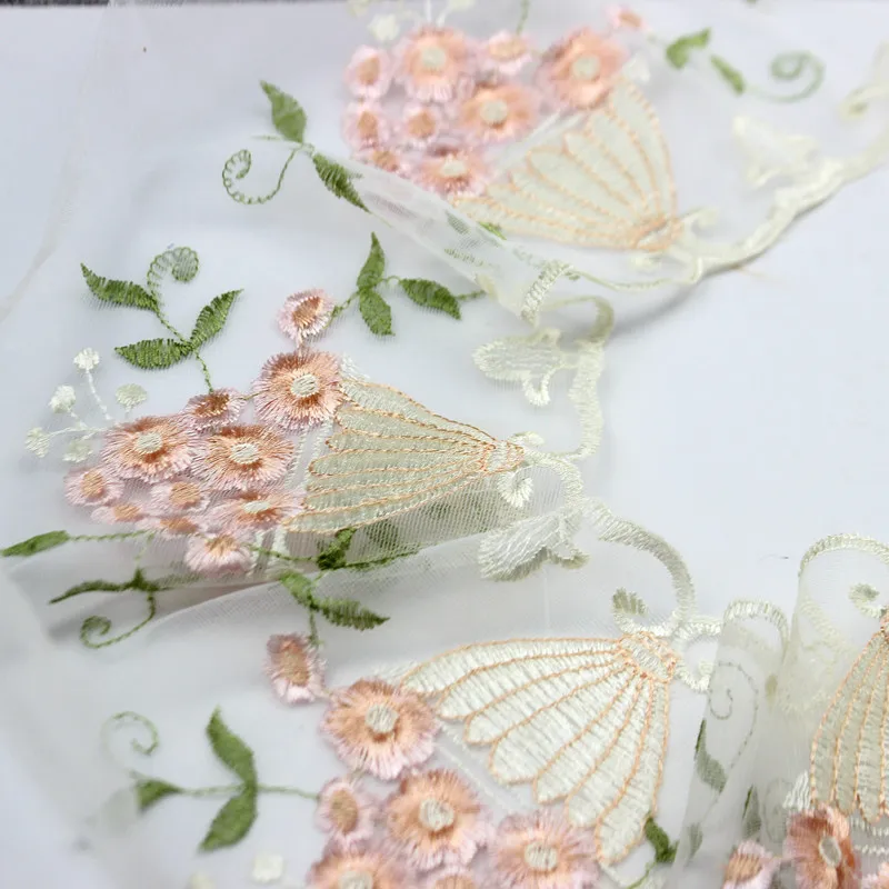 DONGCAI Цветочная кружевная отделка лентами шитье вышитая ткань сделай сам шляпа