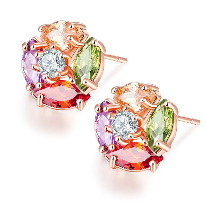 Новинка 2019 серьги от Swarovski с кристаллами для женщин цветным кристаллом из
