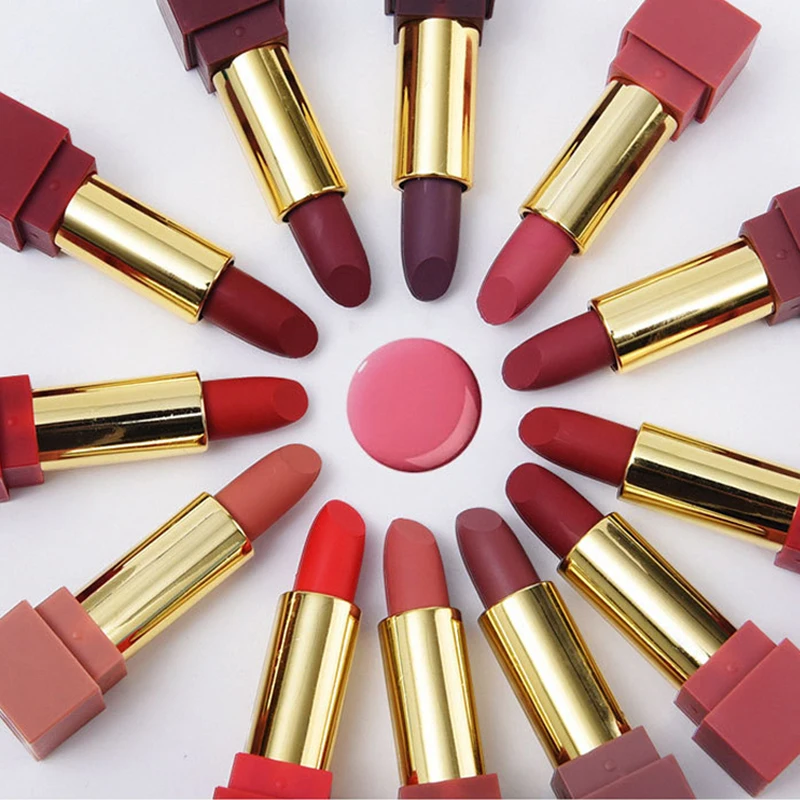 Брендовая женская мода 12 шт. ультра бархатная матовая губная помада набор