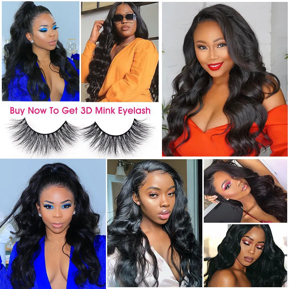 360 парик шнурка бразильские волосы парики для женщин объемная волна Человеческие