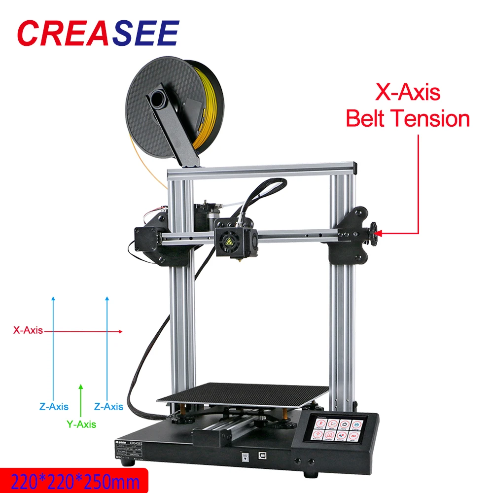 CREASEE CS20 металлический 3D-принтер высокая точность печати FDM набор для