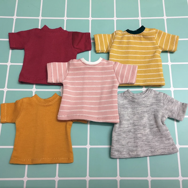 1 шт. Blyth кукла футболка одежда подходит для Барби рубашка momoko, pullip, azone, Blyth 1/6 кукла DC129