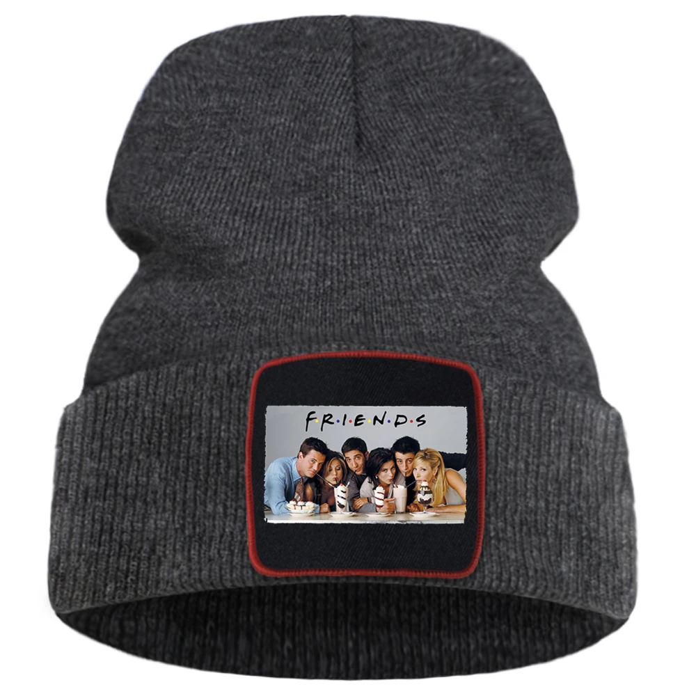 Лидер продаж зимняя шапка унисекс с принтом фильмов уличная Шерстяная Шапка-бини