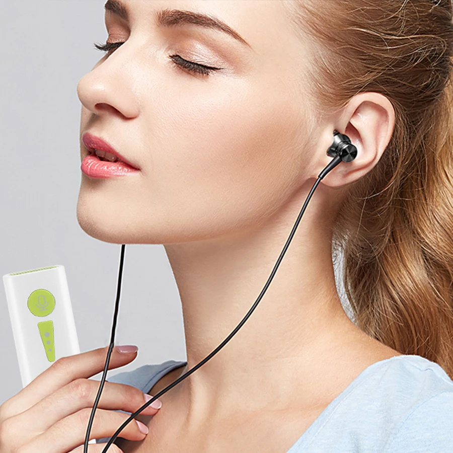 

MAMEN Wireless Microphone Bluetooth 5.0 Multi-function Stereo Collar Clip Smartphone Microphone USB for IOS / Android