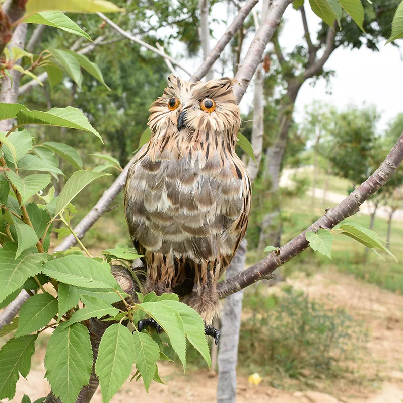 Имитация настоящего пера Сова статическая модель животного образец украшения