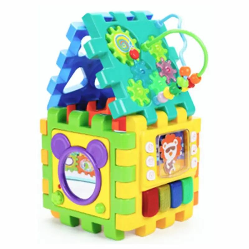 

Кубик для малышей, игрушки для малышей 6 в 1, сортировщик формы, детские игровые центры для активного отдыха