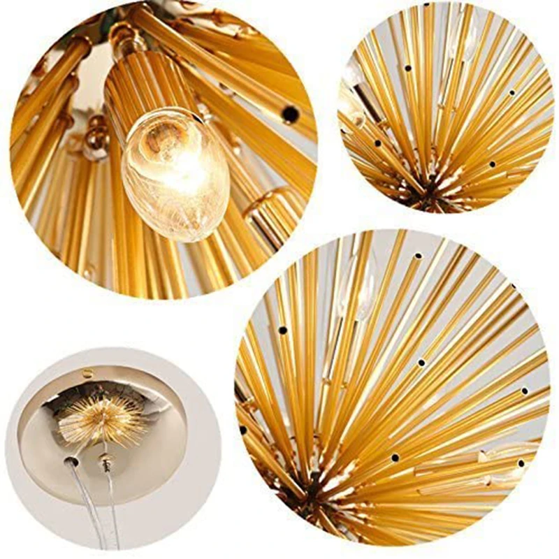 Скандинавский артистический светодиодный алюминиевый телефон золотые