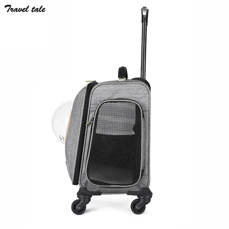 Travel tale складной кошки тележка для багажа перевозчик собака щенок котенок Pet Чехол скутер