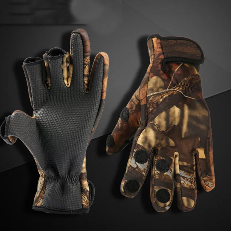 Перчатки камуфляжные для мужчин и женщин боевые тактические митенки с закрытыми