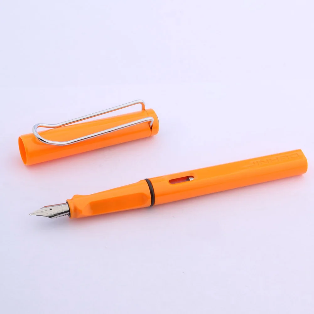 Оранжевый качественный модный дизайн M пластиковая перьевая ручка NEW JINHAO 599|jinhao